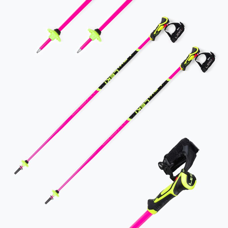 LEKI WCR Lite SL 3D gyermek síbotok rózsaszín 65265852100 7