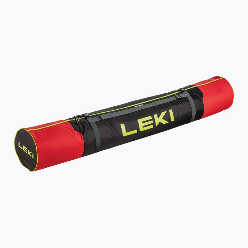 Síléctartó tok LEKI Alpine Ski Bag bright red/ black/ neon yellow