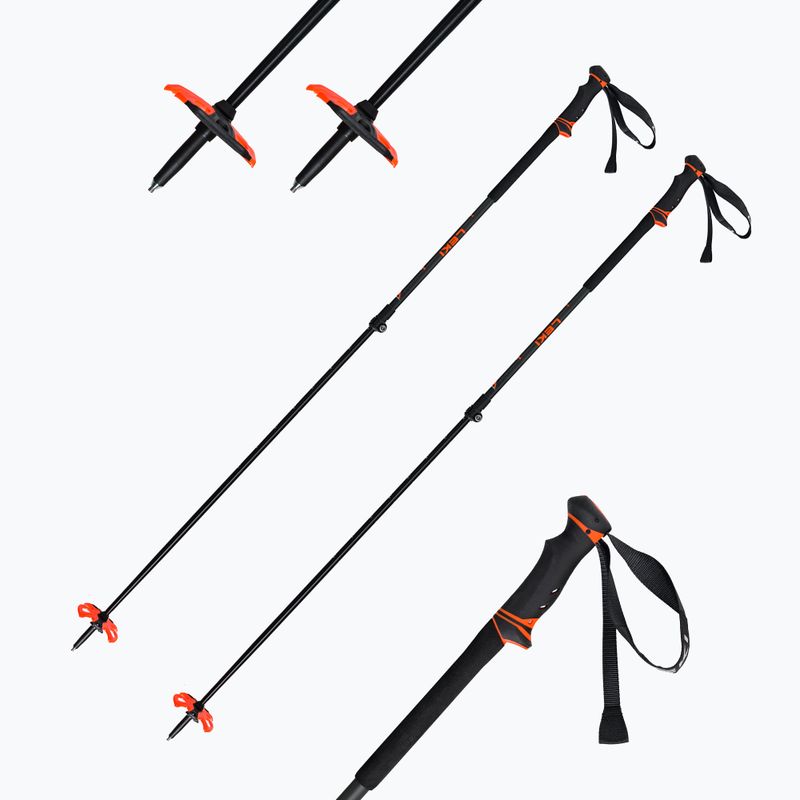 LEKI Helicon Lite skit túrabotok fekete-narancs 65227431 9