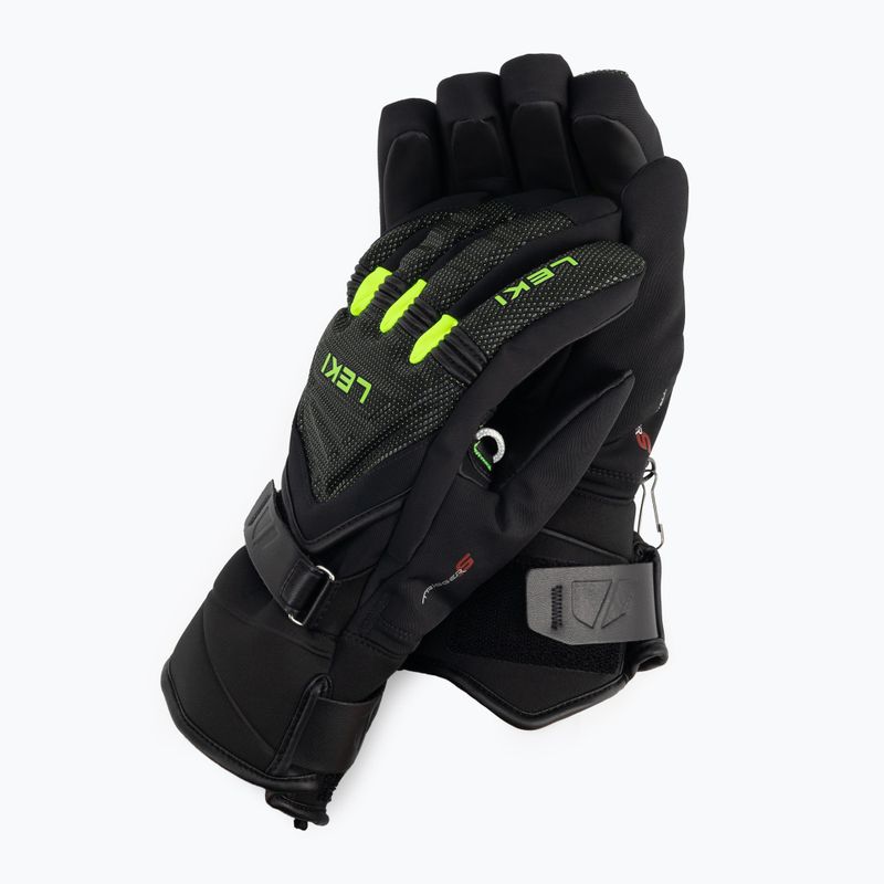 LEKI Race Coach C-Tech S gyermek síelő kesztyű fekete 652803701