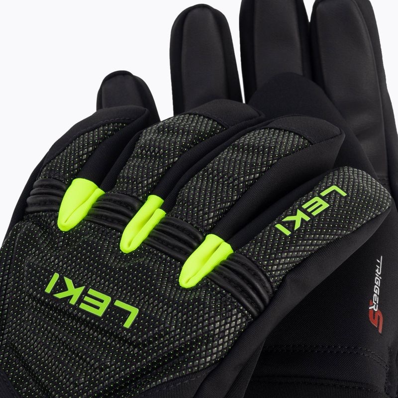 LEKI Race Coach C-Tech S gyermek síelő kesztyű fekete 652803701 4