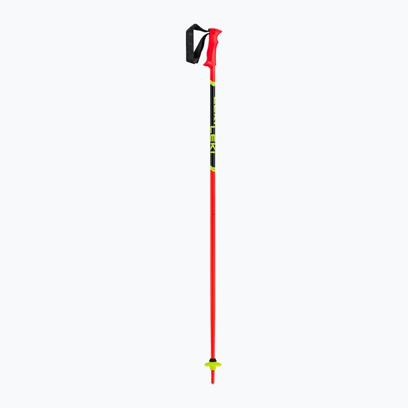 Gyerek síbot LEKI Racing bright red/ black/ neon yellow 2