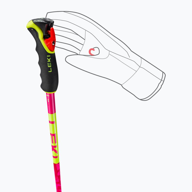 Síbotok LEKI Spitfire 3D neon magenta/neon yellow/berry 8