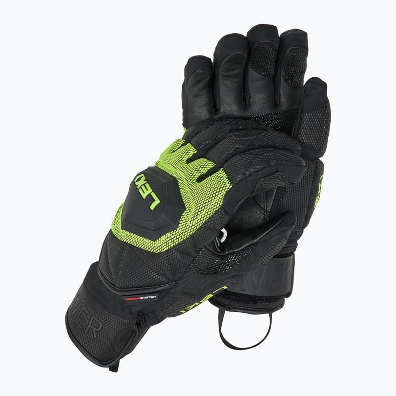 Férfi síkesztyű LEKI WCR Coach 3D black/ ice lemon