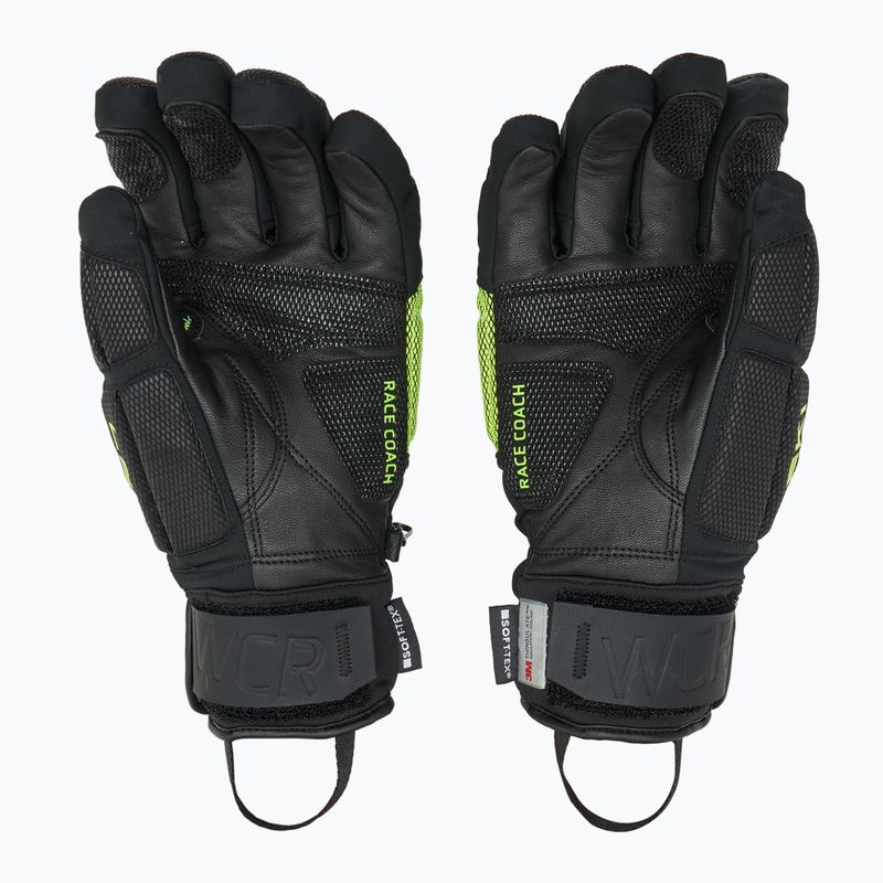Férfi síkesztyű LEKI WCR Coach 3D black/ ice lemon 2