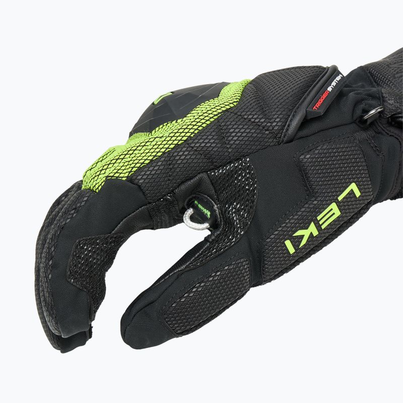 Férfi síkesztyű LEKI WCR Coach 3D black/ ice lemon 4