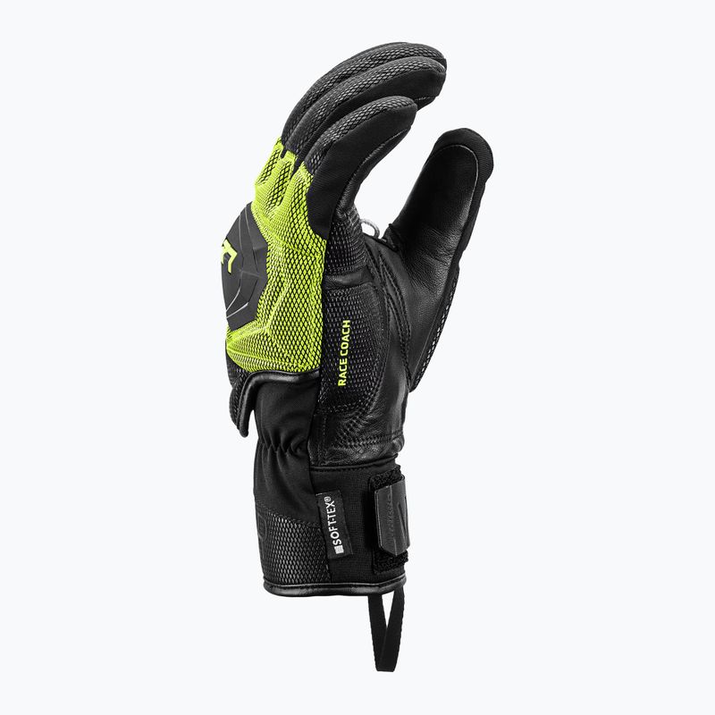 Férfi síkesztyű LEKI WCR Coach 3D black/ ice lemon 9