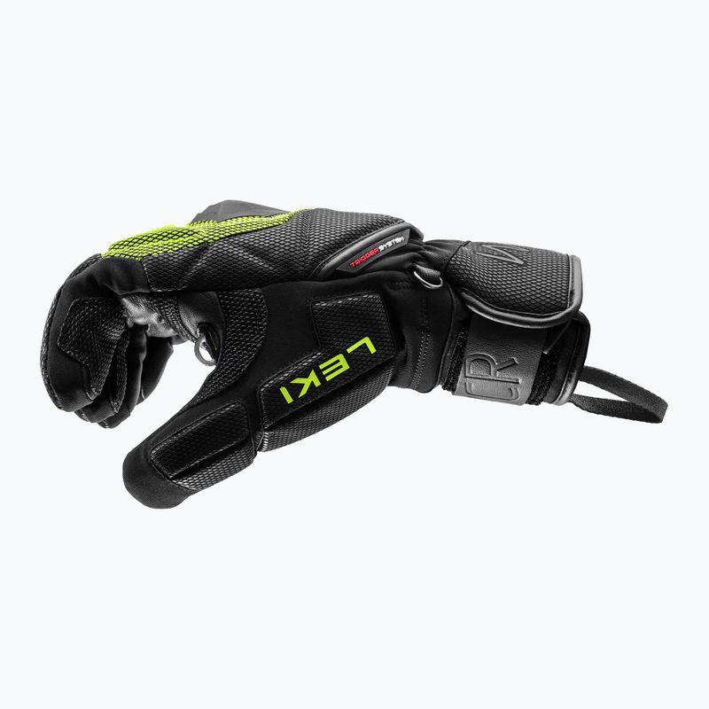 Férfi síkesztyű LEKI WCR Coach 3D black/ ice lemon 10
