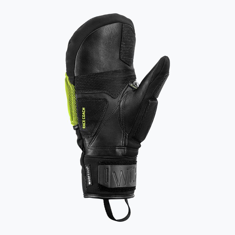 Férfi síkesztyűk LEKI WCR Coach 3D Mitt black/ice lemon 3