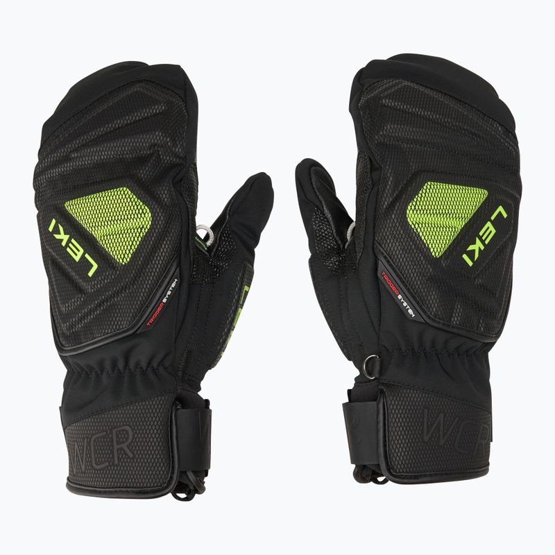 Férfi síkesztyű LEKI WCR C-Tech 3D Mitt black/ ice lemon 2