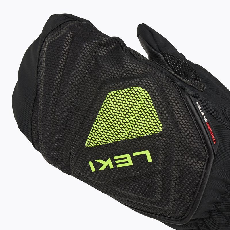 Férfi síkesztyű LEKI WCR C-Tech 3D Mitt black/ ice lemon 5