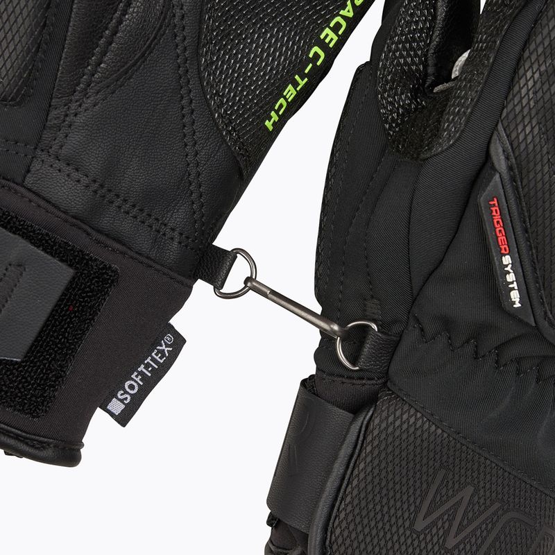 Férfi síkesztyű LEKI WCR C-Tech 3D Mitt black/ ice lemon 6