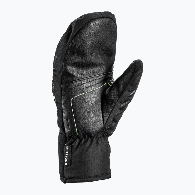 Gyerek síkesztyű LEKI WCR Team 3D Junior Mitt black/ ice lemon 9