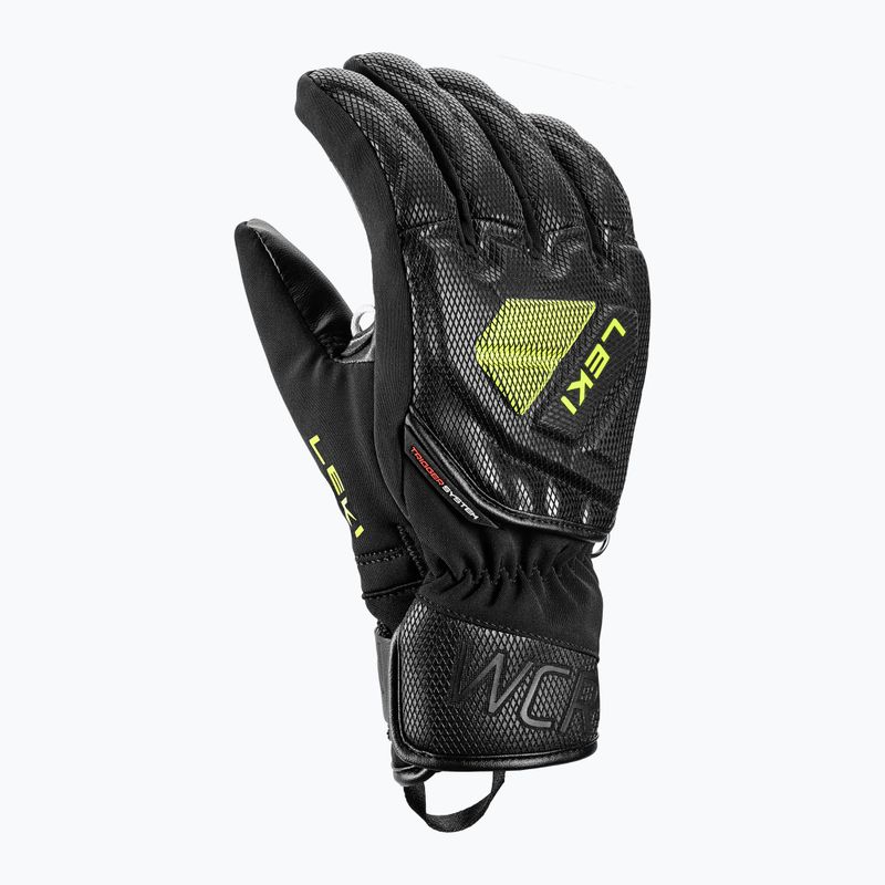 Gyerek síkesztyűk LEKI WCR C-Tech 3D Junior black/ice lemon 2