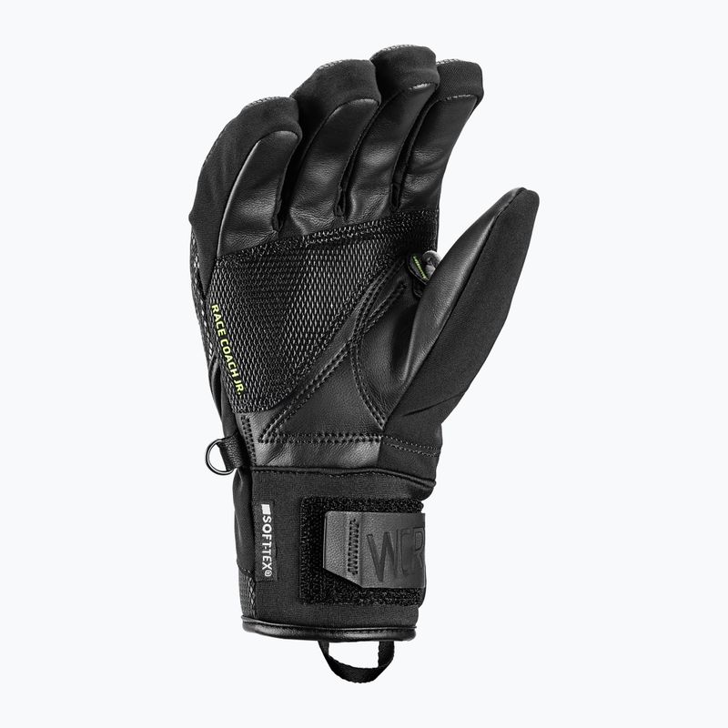 Gyerek síkesztyűk LEKI WCR C-Tech 3D Junior black/ice lemon 3