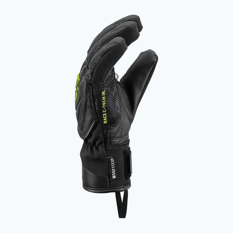 Gyerek síkesztyűk LEKI WCR C-Tech 3D Junior black/ice lemon 4