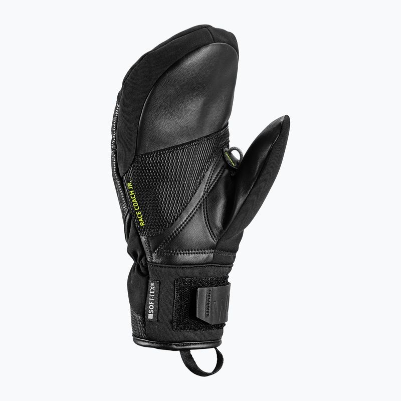 Gyerek síkesztyű LEKI WCR C-Tech 3D Junior Mitt black/ice lemon 3