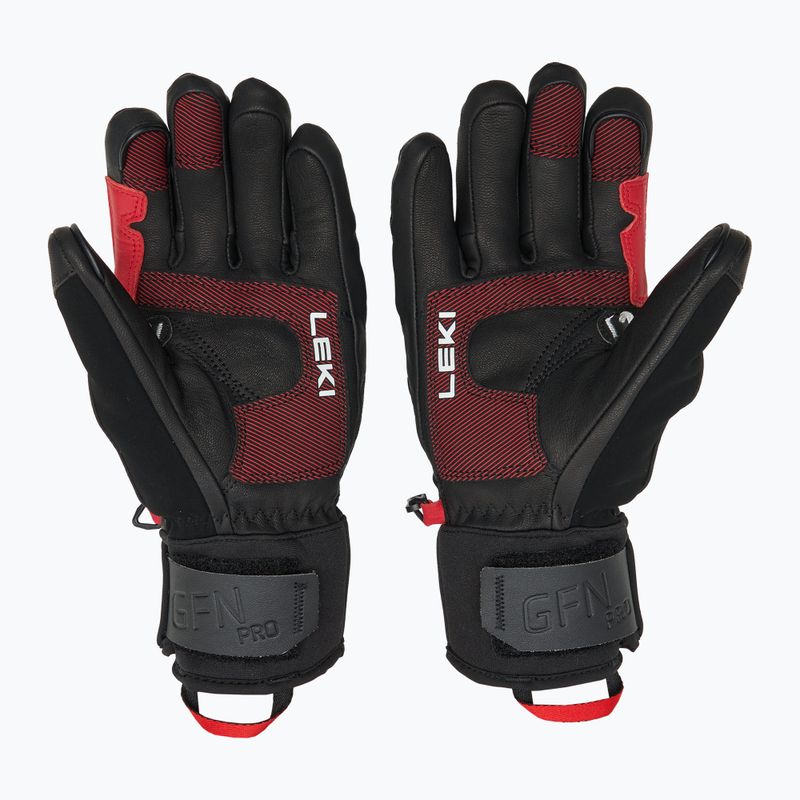 Férfi síkesztyű LEKI Griffin Pro 3D black/ red/ white 2