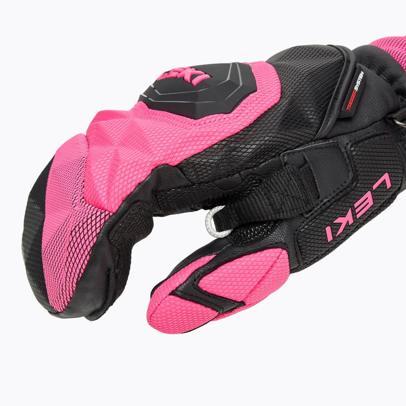 Női síkesztyű LEKI WCR Venom SL 3D Mitt black/ pink 4