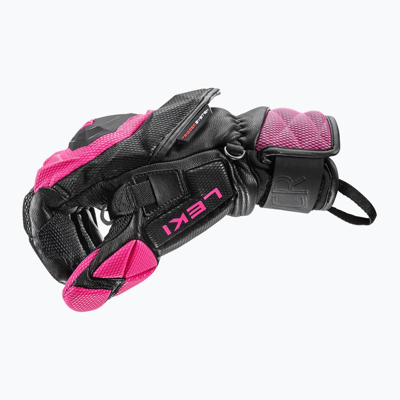 Női síkesztyű LEKI WCR Venom SL 3D black/ pink 10