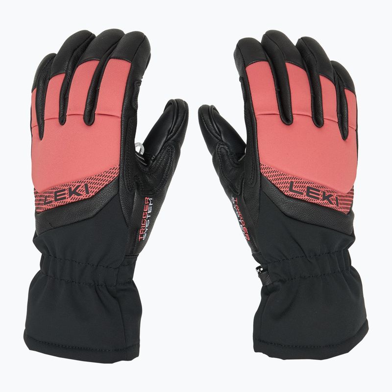 Női síkesztyű LEKI Griffin Base 3D black/ rose 3