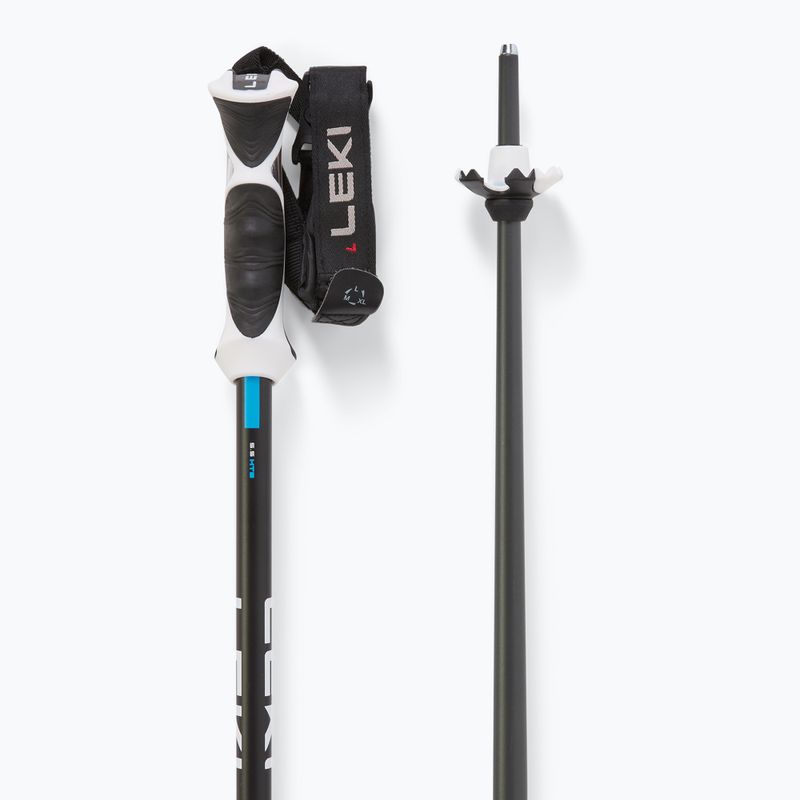 LEKI Bold Lite S sötét antracit/fekete/világoskék síbotok 3