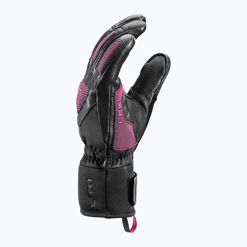 Női síkesztyű LEKI Griffin Pro 3D black/ rose 9