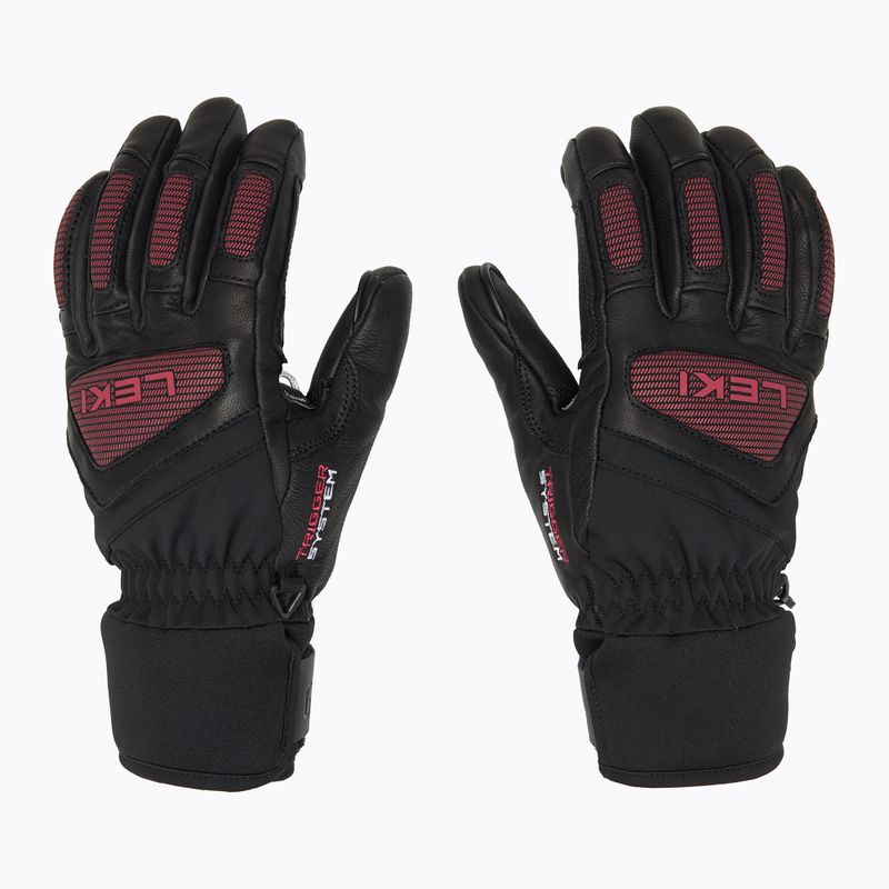 Női síkesztyű LEKI Griffin Pro 3D black/ rose 3