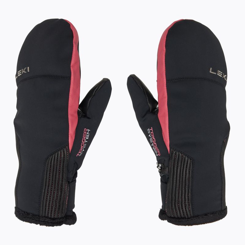 Női síkesztyű LEKI Vallarta 3D Mitt black/ rose 3
