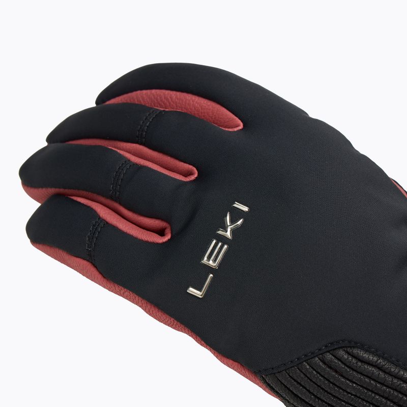 Női síkesztyű LEKI Vallarta 3D black/ rose 5
