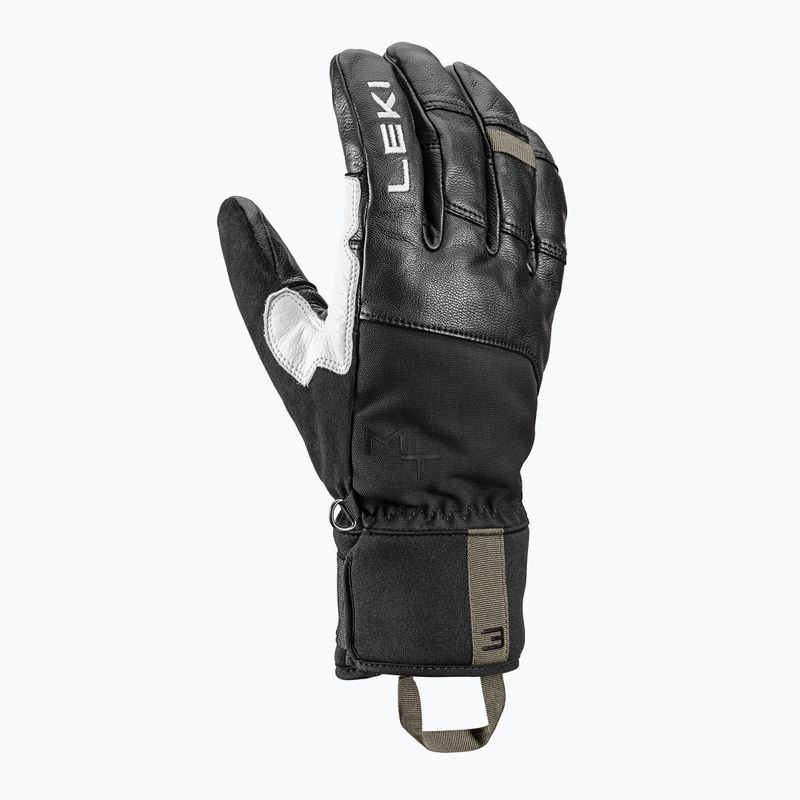Férfi síkesztyűk Leki Montera Pro GTX black/white/burnt olive 2