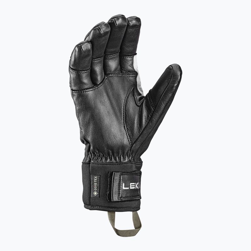 Férfi síkesztyűk Leki Montera Pro GTX black/white/burnt olive 3