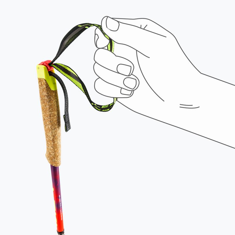 Futóbotok LEKI Neotrail Pro FX.One SL red/purple 7