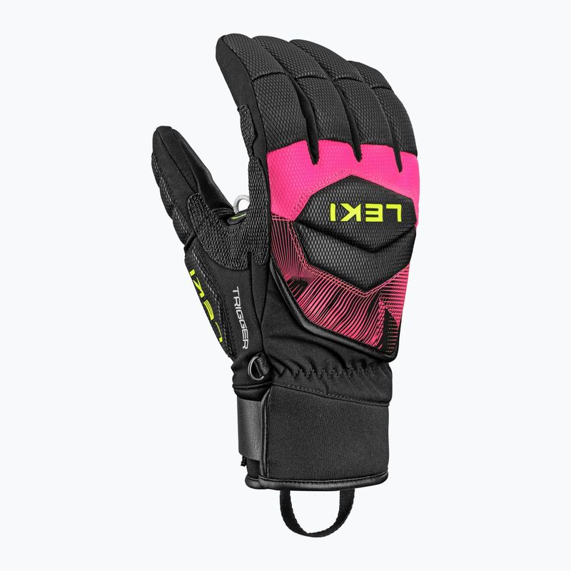 Síkesztyűk LEKI WCR Core TR black/neon pink/neon yellow 2