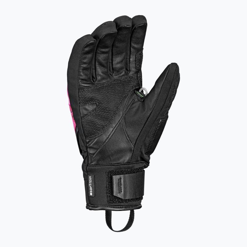 Síkesztyűk LEKI WCR Core TR black/neon pink/neon yellow 3