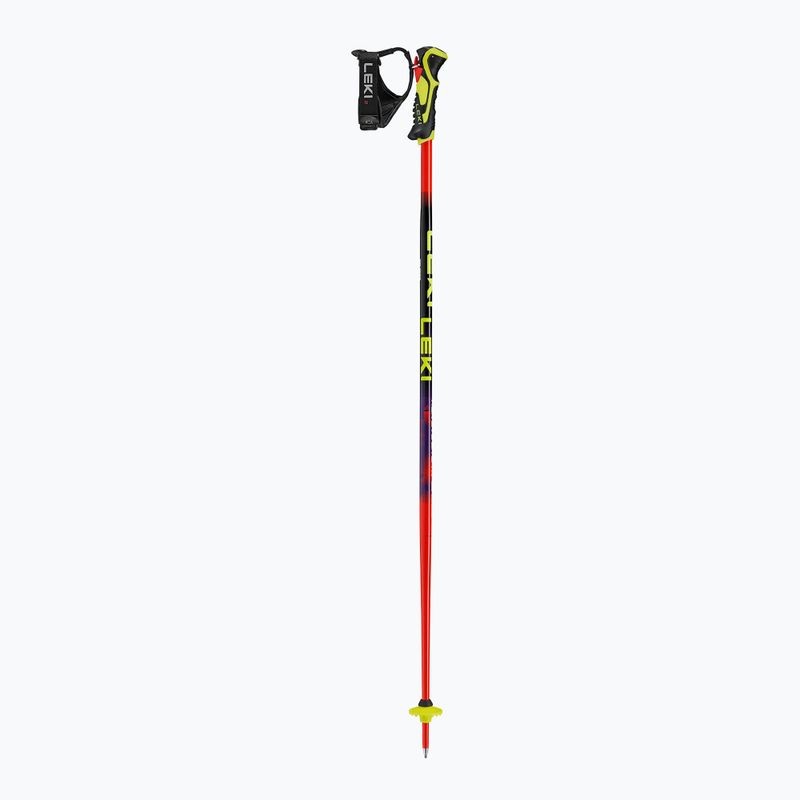 Gyermek síbotok LEKI WCR Evo Lite SL TR bright red/black/neon yellow 2