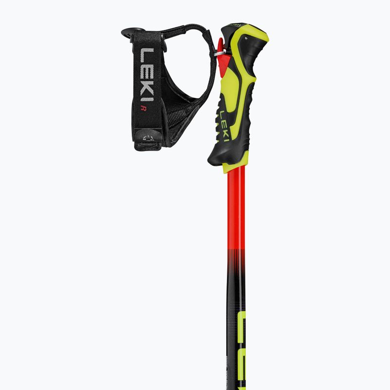 Gyermek síbotok LEKI WCR Evo Lite SL TR bright red/black/neon yellow 3