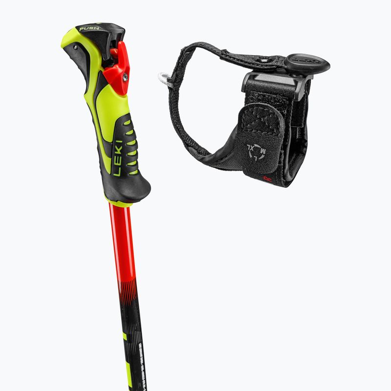 Gyermek síbotok LEKI WCR Evo Lite SL TR bright red/black/neon yellow 4