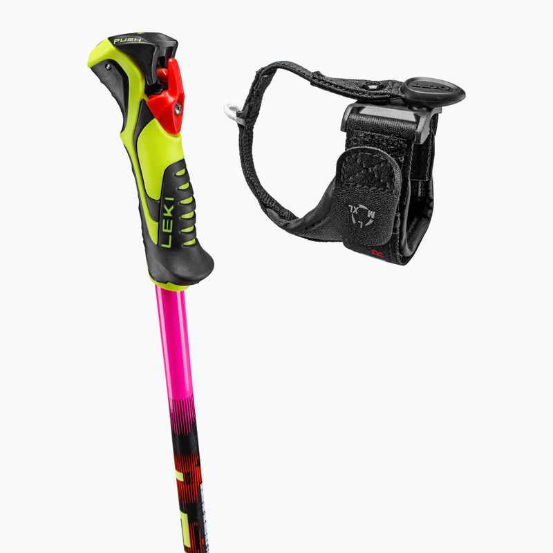 Gyermek síbotok LEKI WCR Evo Lite SL TR neon pink/black/neon yellow 4