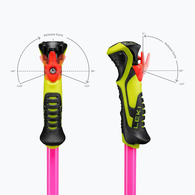 Gyermek síbotok LEKI WCR Evo Lite SL TR neon pink/black/neon yellow 7