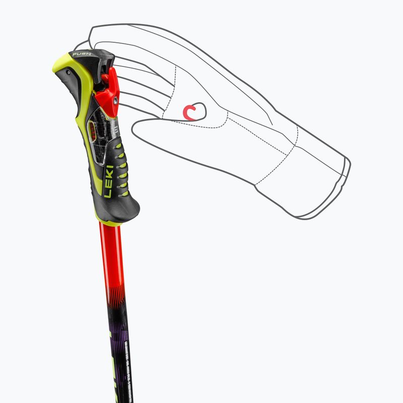 Síbotok LEKI WCR Pro SL TR bright red/black/neon yellow 6
