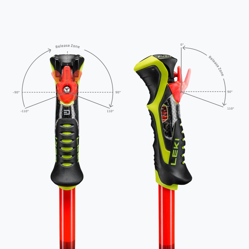 Síbotok LEKI WCR Pro SL TR bright red/black/neon yellow 7