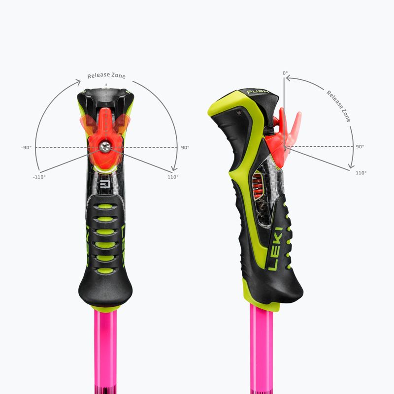 Gyermek síbotok LEKI WCR Pro Lite SL TR neon pink/black/neon yellow 7