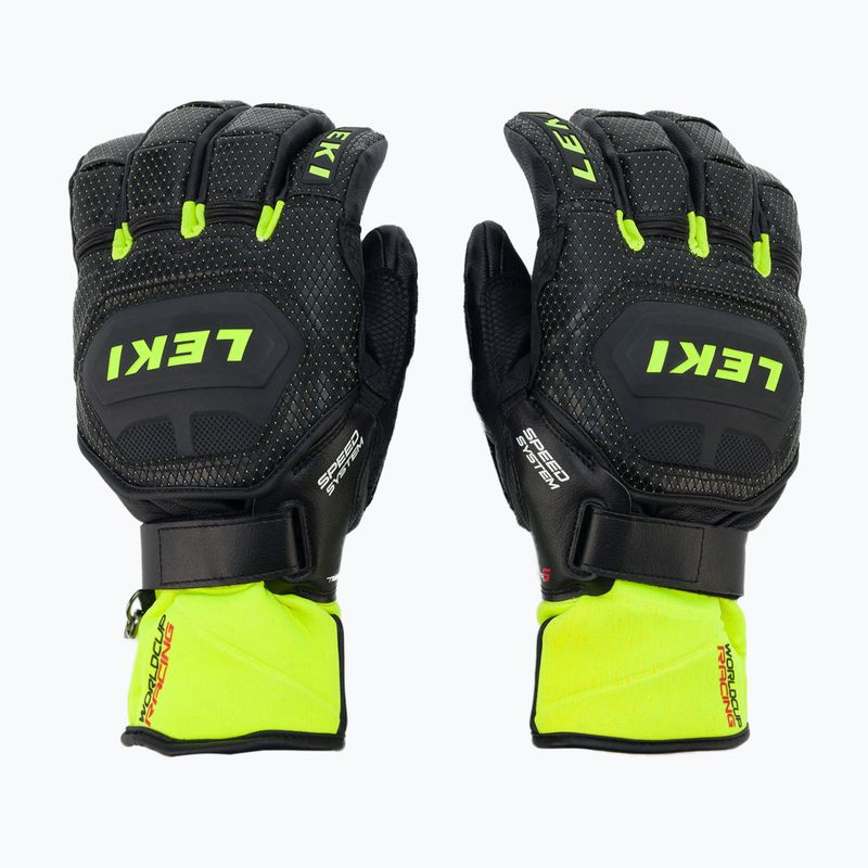 LEKI Worldcup Race Flex S Speed System férfi síelő kesztyű fekete-zöld 649802301080 3