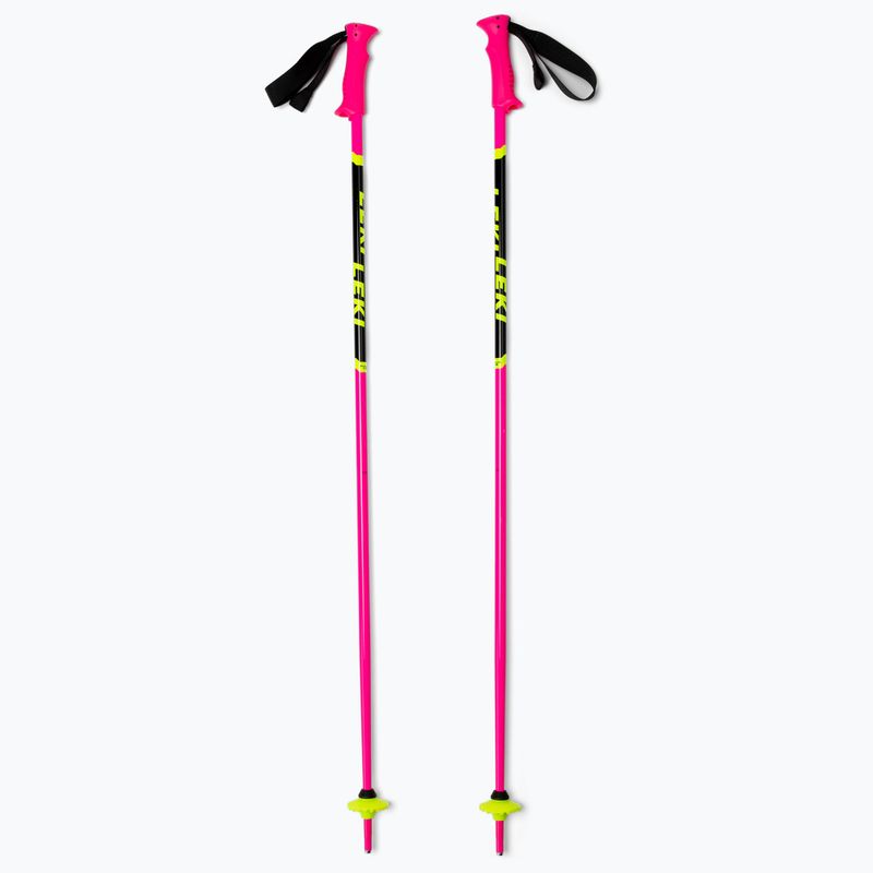 Gyermek síbotok LEKI Racing Kids rózsaszín 65044302