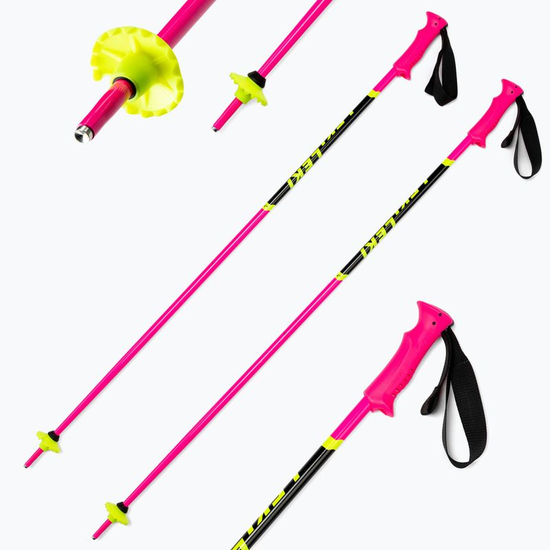 Gyermek síbotok LEKI Racing Kids rózsaszín 65044302 6