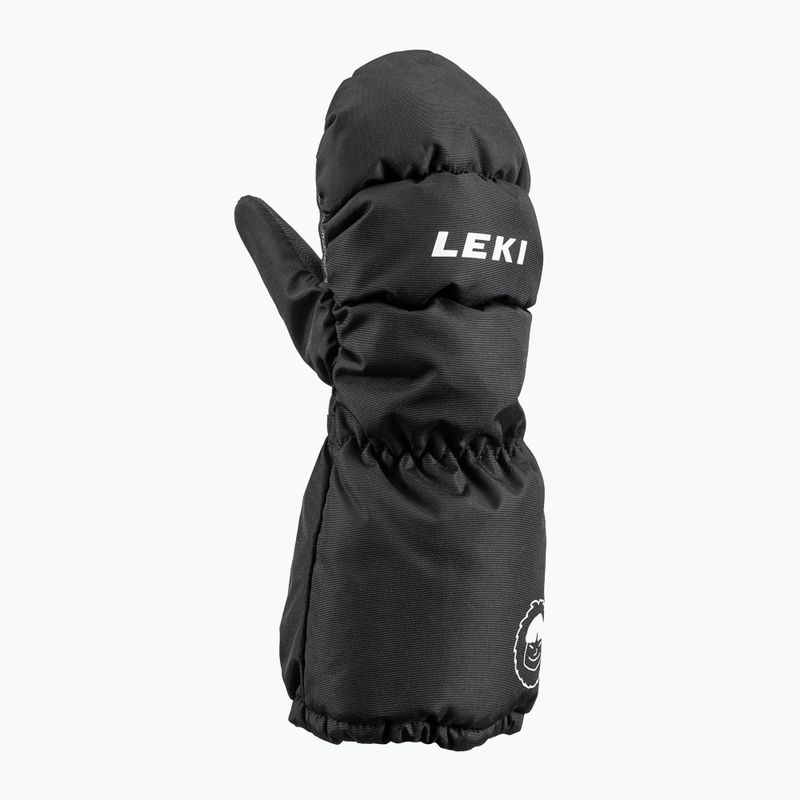 LEKI Gyermek sí kesztyű Little Eskimo Mitt hosszú fekete 650801401020 5