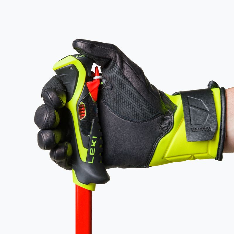 LEKI Worldcup Race Speed 3D férfi síelő kesztyű fekete-zöld 650801301090 6