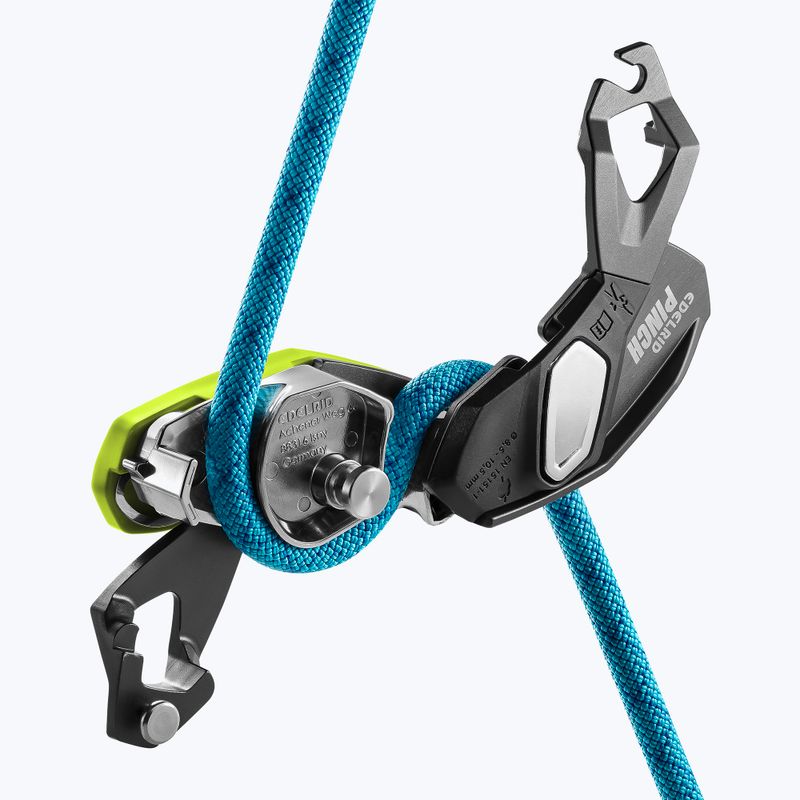 EDELRID rögzítő eszköz Pinch anthracite/oasis 4