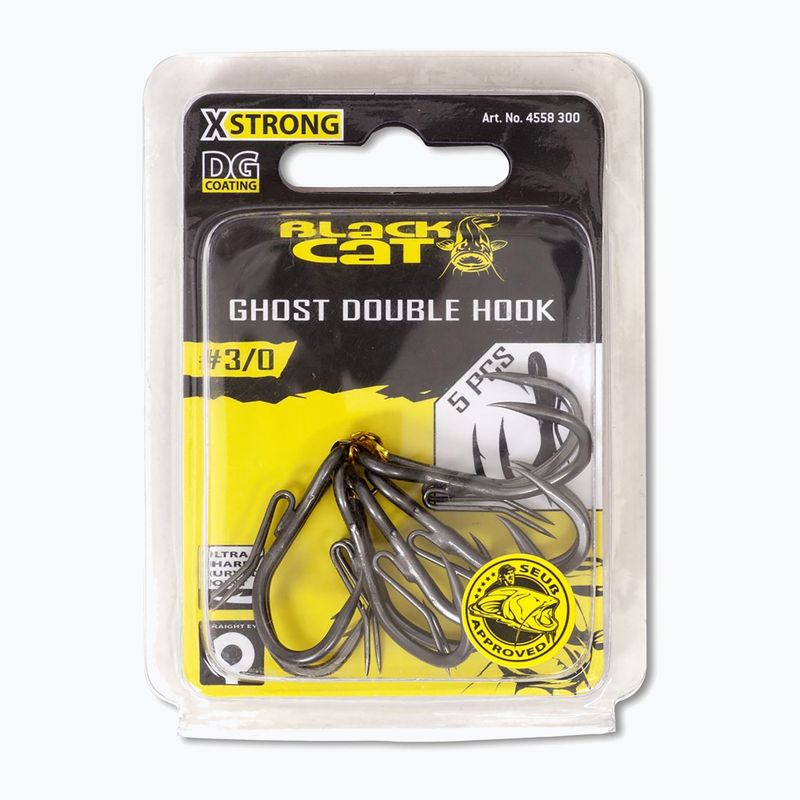 Dupla horgony Black Cat Ghost DG bevonat 5db fekete 4558300 2